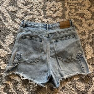 Distressed Light wash denim Shorts☁️